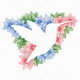 Blooming Hummingbird Silhouette