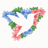 Blooming Hummingbird Silhouette