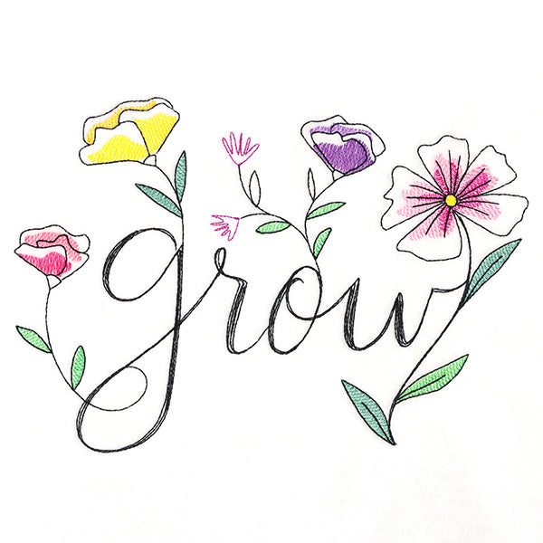 Flourishing Words - Grow