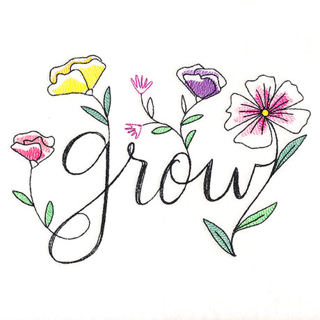 Flourishing Words - Grow