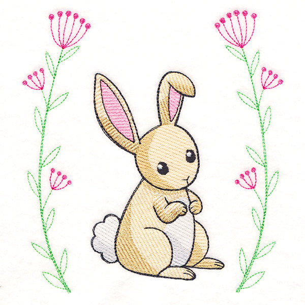 Sweet & Delicate Bunny with Laurel