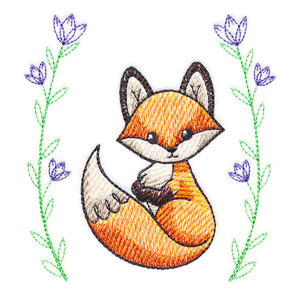 Sweet & Delicate Fox with Laurel