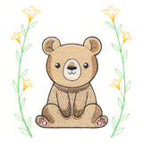 Sweet & Delicate Bear with Laurel