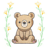 Sweet & Delicate Bear with Laurel