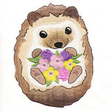 Sweet Hedgehog with Blooms