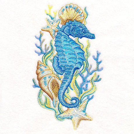 Enchanting Seahorse in Watercolor