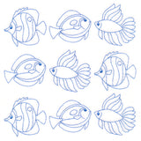 Fish in Paradise Quilting (Double Run)