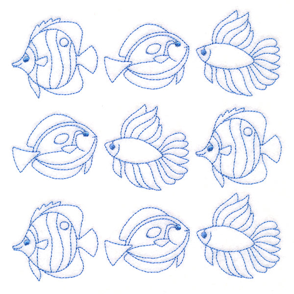 Fish in Paradise Quilting (Double Run)