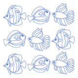 Fish in Paradise Quilting (Double Run)