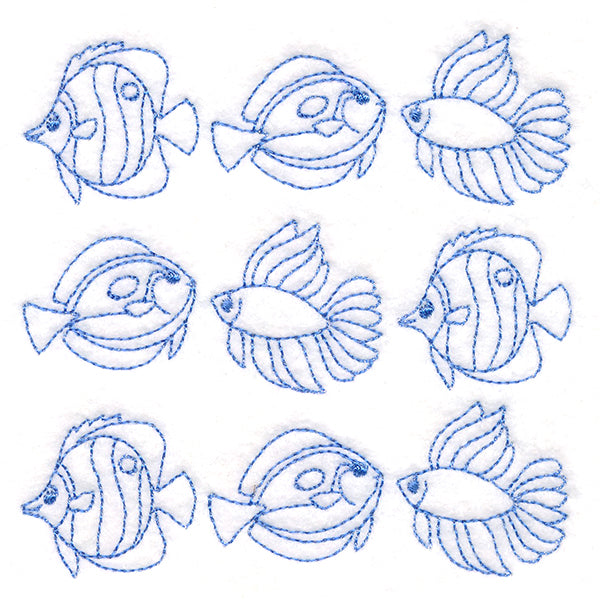 Fish in Paradise Quilting (Double Run)