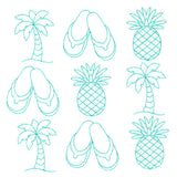 Tropical Treasures in Paradise Quilting (Double Run)