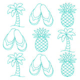 Tropical Treasures in Paradise Quilting (Double Run)