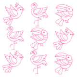 Birds in Paradise Quilting (Double Run)