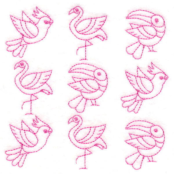 Birds in Paradise Quilting (Double Run)