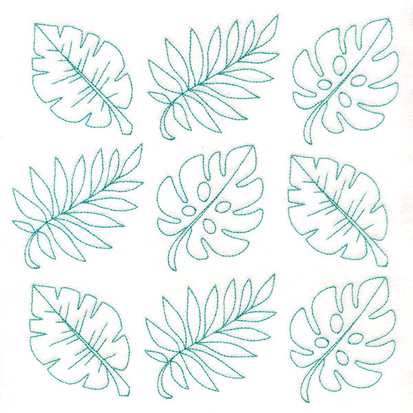 Leaves in Paradise Quilting (Double Run)