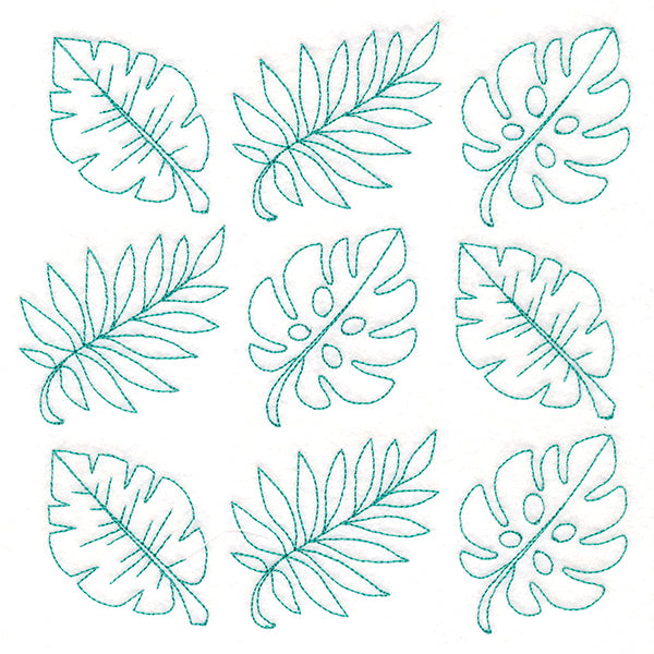 Leaves in Paradise Quilting (Double Run)