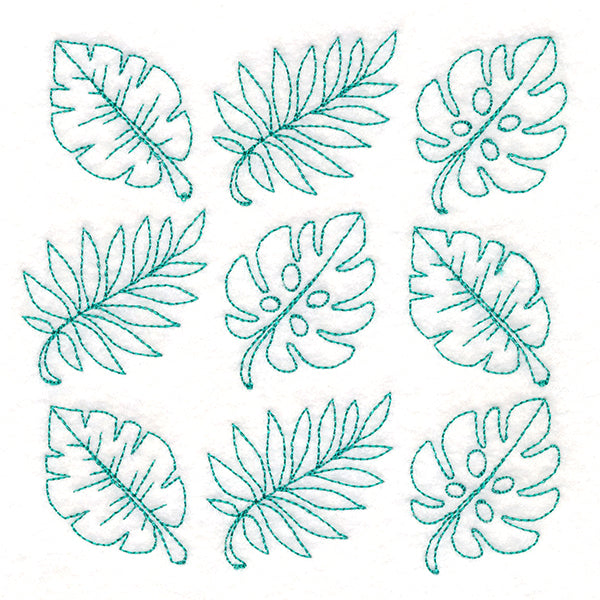 Leaves in Paradise Quilting (Double Run)