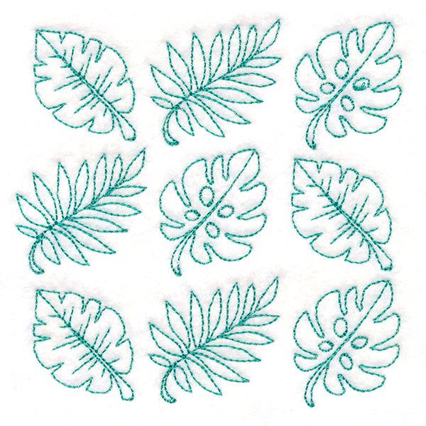 Leaves in Paradise Quilting (Double Run)