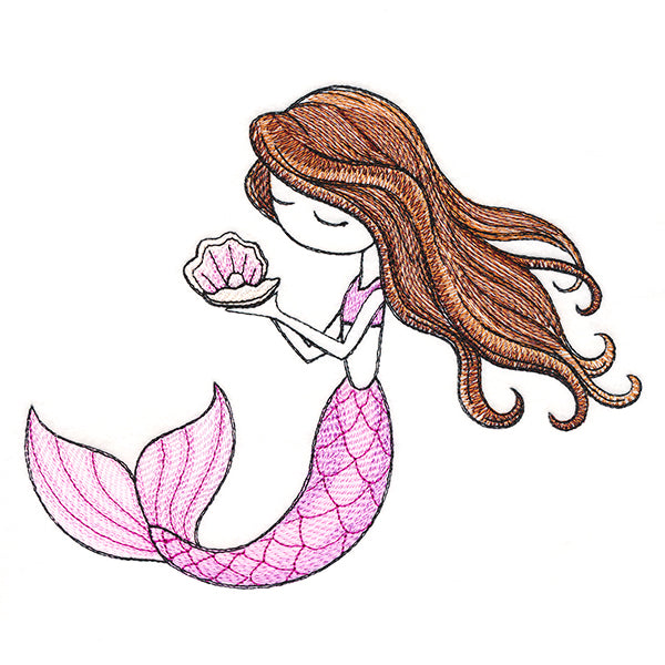 Summer Breeze Mermaid with Clam Shell