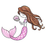 Summer Breeze Mermaid with Clam Shell