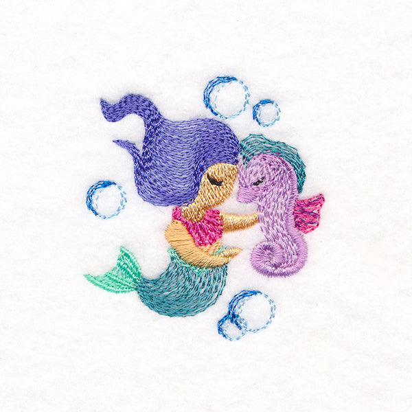 Under the Sea - Mermaid & Seahorse