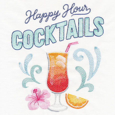 Happy Hour Cocktails Market Sign