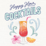 Happy Hour Cocktails Market Sign