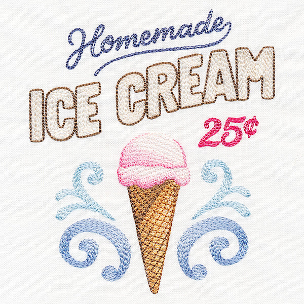 Homemade Ice Cream Market Sign