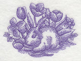 Bunny In Tulips (Toile)