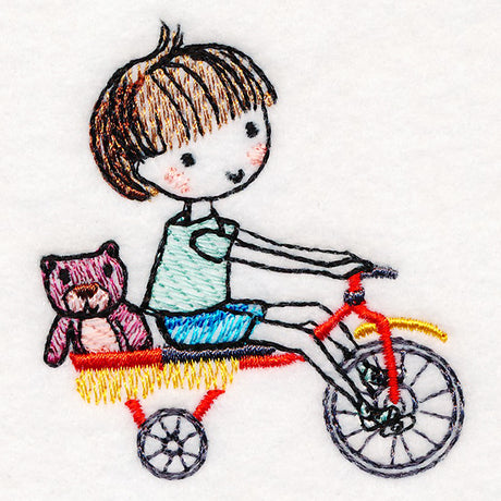 Cycling Little Brother & Teddy