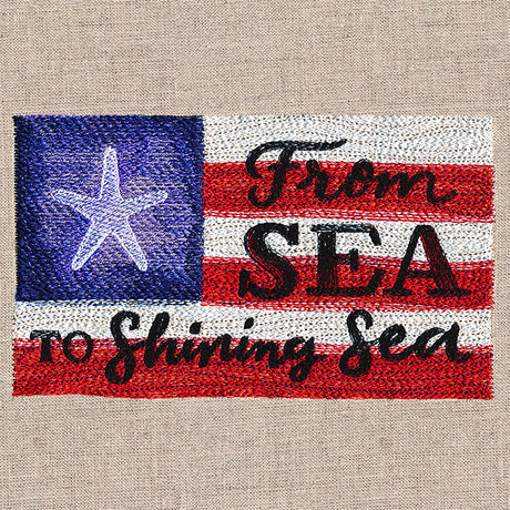 From Sea to Shining Sea Flag