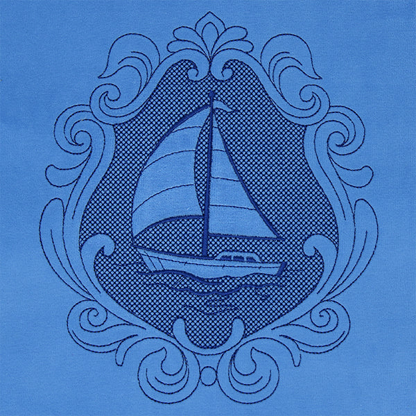 Coastal Sailboat Cameo