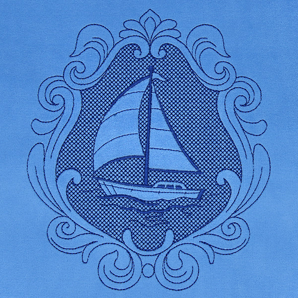 Coastal Sailboat Cameo