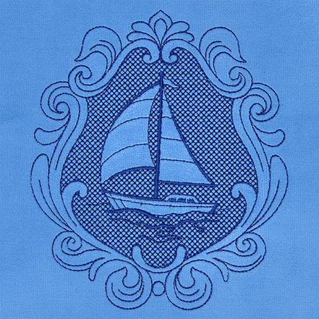 Coastal Sailboat Cameo
