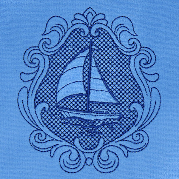 Coastal Sailboat Cameo