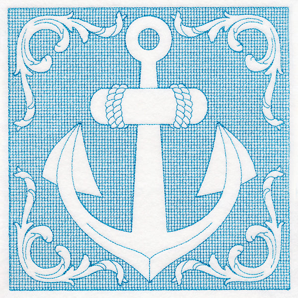 Nautical Adventures Anchor (Trapunto)