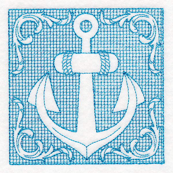 Nautical Adventures Anchor (Trapunto)