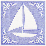Nautical Adventures Sailboat (Trapunto)