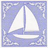 Nautical Adventures Sailboat (Trapunto)