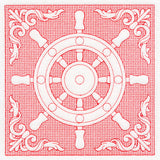 Nautical Adventures Ship's Wheel (Trapunto)