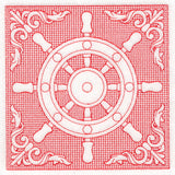 Nautical Adventures Ship's Wheel (Trapunto)