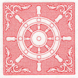 Nautical Adventures Ship's Wheel (Trapunto)