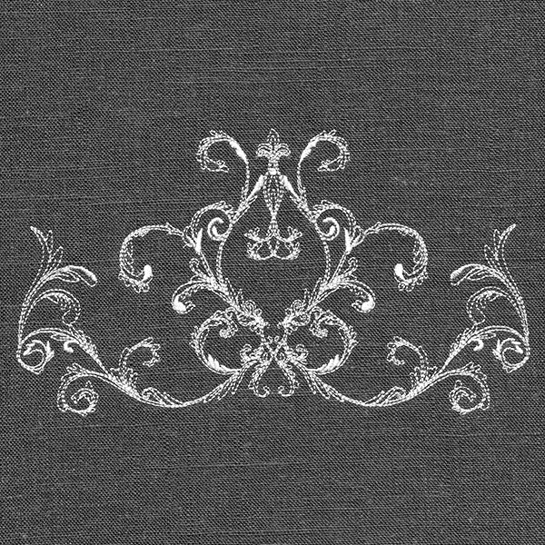 Baroque Flourish Border (Whitework)