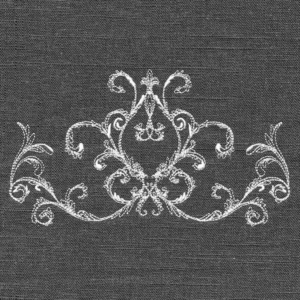 Baroque Flourish Border (Whitework)
