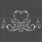 Baroque Heart Border (Whitework)