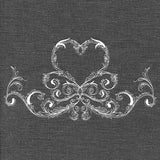 Baroque Heart Border (Whitework)