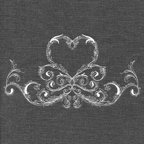 Baroque Heart Border (Whitework)