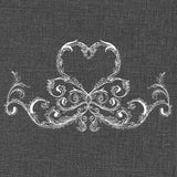 Baroque Heart Border (Whitework)