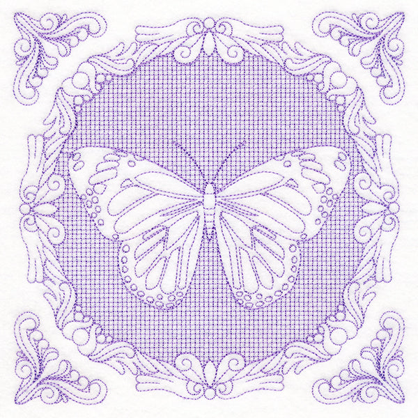 Nature's Cameo - Monarch Butterfly (Trapunto)