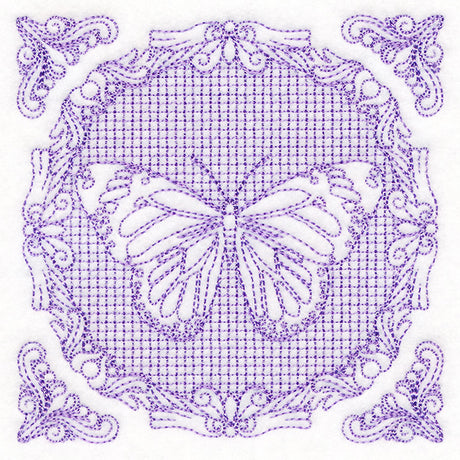 Nature's Cameo - Monarch Butterfly (Trapunto)